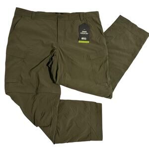 NWOT REI Co-op Sahara Convertible Cargo Pants Olive 42x32